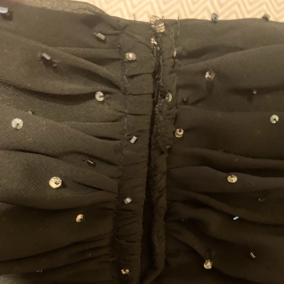 Alfred Angelo long strapless evening gown. Sweetheart neckline w/ rhinestones. - Picture 7 of 7